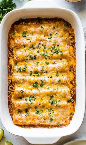 Enchiladas W Shredded Chicken