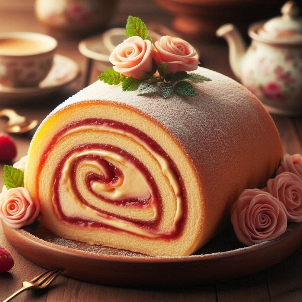 Bolo de rolo  This marvel is a rolled cake layered with soft guava paste